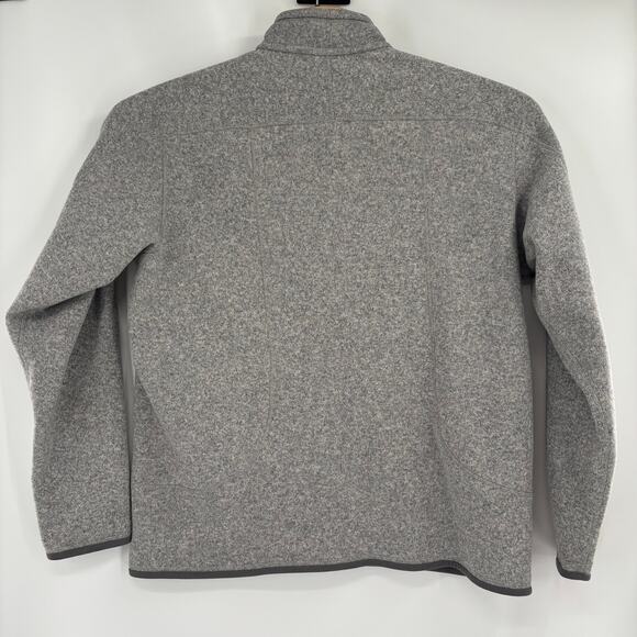 Patagonia Mens XL Solid Gray Full Zip Soft Fleece Long Sleeve Sweater - Picture 5 of 5
